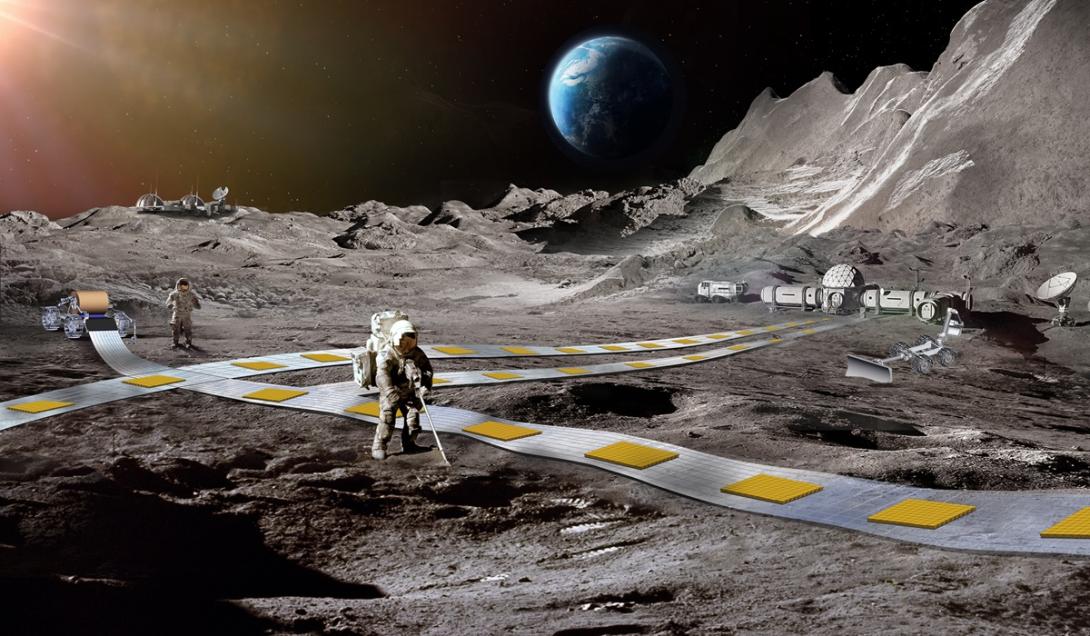 NASA detalha planos para a construção de um trem flutuante na Lua